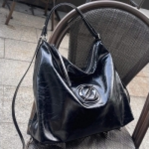  BAG JELLY TOYBOY BLACK LEATHER 