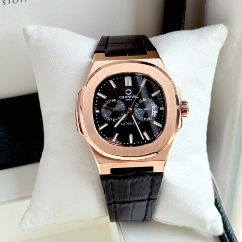 CARNIVAL 8158G  BLACK LEATHER 