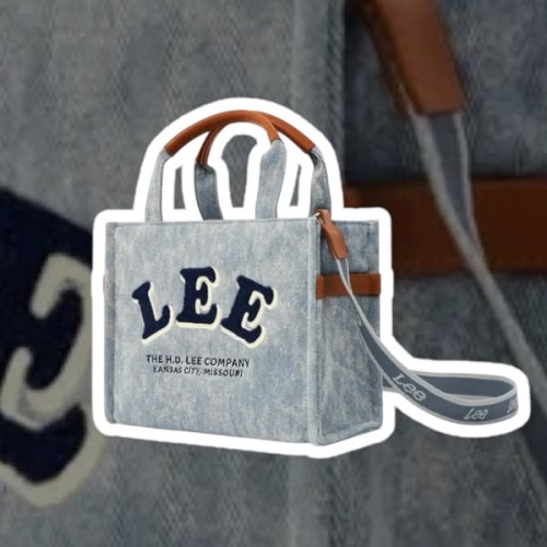 LEE FABRIC WASH GREY TOTE BAG SMALL 