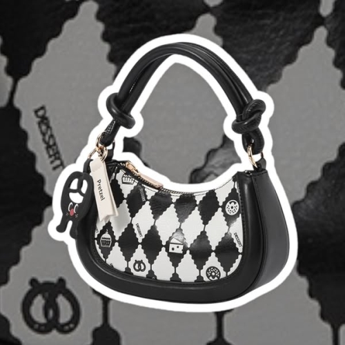 SEMIR DESSERT BAG CROSSBODY BLACK WHITE 