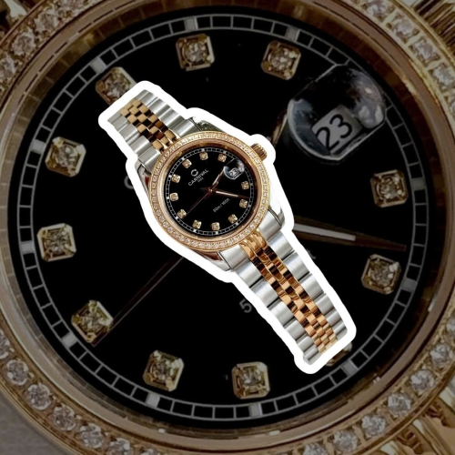 CARNIVAL 8131L2 DIAMOND DEMI GOLD BLACK WOMEN VIỀN ĐÁ