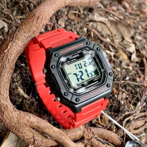 CASIO W-218H-4B2VDF RED