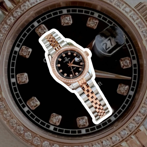 CARNIVAL 8131L2 DIAMOND DEMI ROSE BLACK WOMEN VIỀN ĐÁ