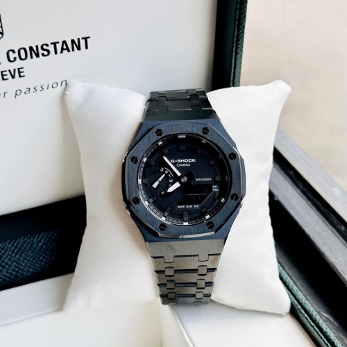 G-SHOCK GA2100 CUSTOM BLACK FULL THÉP