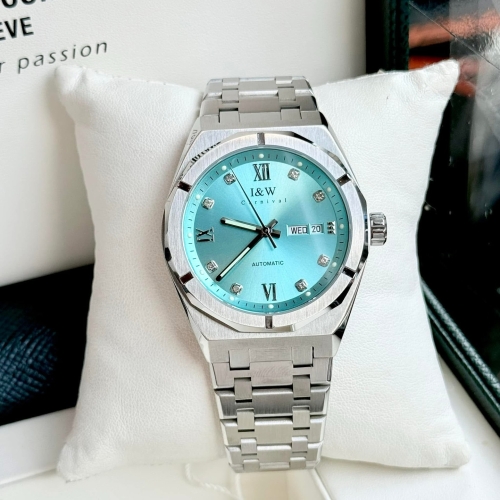 CARNIVAL IW 751G SILVER DIAMOND TIFFFANY FACE 