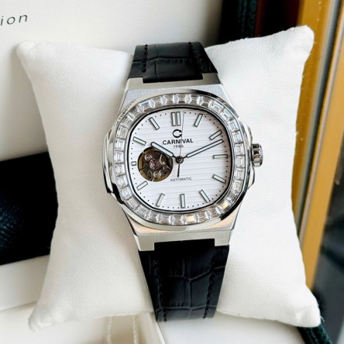 Carival 8128G Diamond White Leather