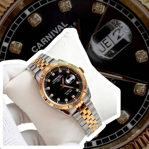 CARNIVAL 8131G DEMI GOLD BLACK FACE  DIAMOND