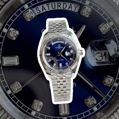 CARNIVAL 8190G SILVER BLUE FACE