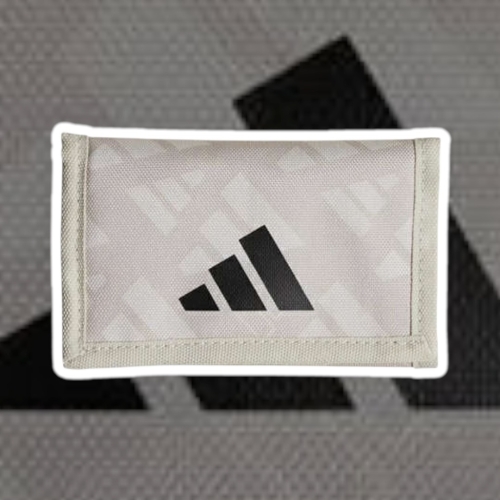  ADIDAS WALLET BEIGE LINEAR PRINT 