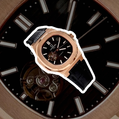 CARNIVAL 8128G LEATHER ROSE BLACK FACE