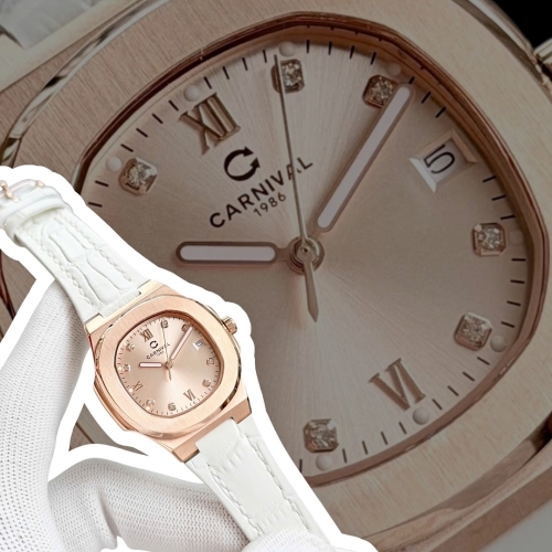 CARNIVAL 8160L DIAMOND ROSE SUNDUST DÂY DA TRẮNG