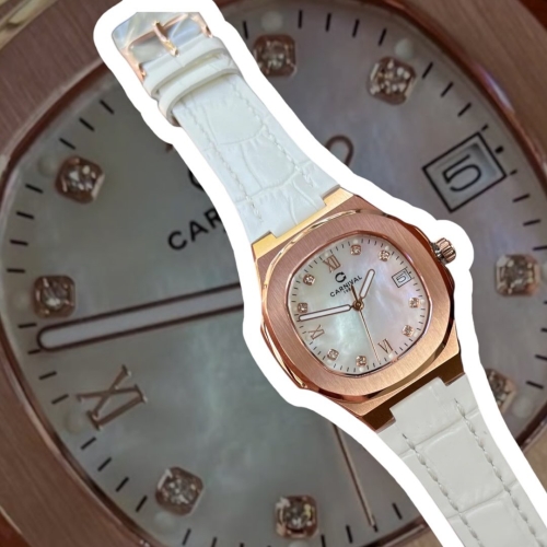 CARNIVAL 8160L DIAMOND ROSE MOP WHITE FACE DÂY DA TRẮNG