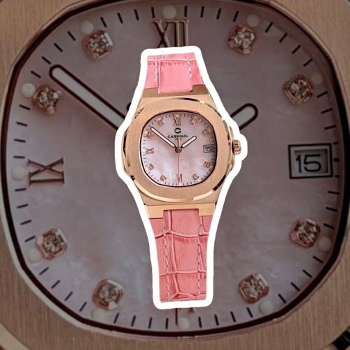 CARNIVAL 8160L DIAMOND ROSE MOP PINK FACE DÂY DA HỒNG