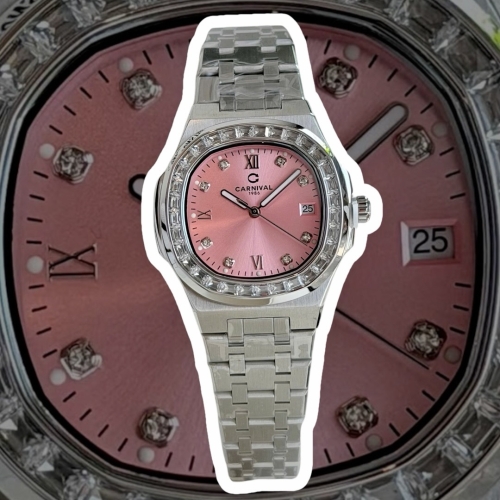 CARNIVAL 8160L2 SILVER DIAMOND PINK FACE