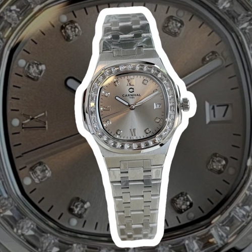 CARNIVAL 8160L2 SILVER  DIAMOND GREY FACE
