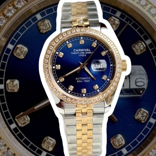 CARNIVAL 8131G2 DEMI GOLD DIAMOND BLUE FACE 