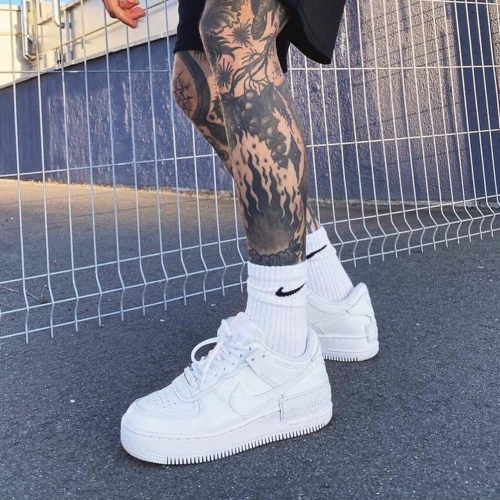 Nike Air Force 1 Shadow All White 