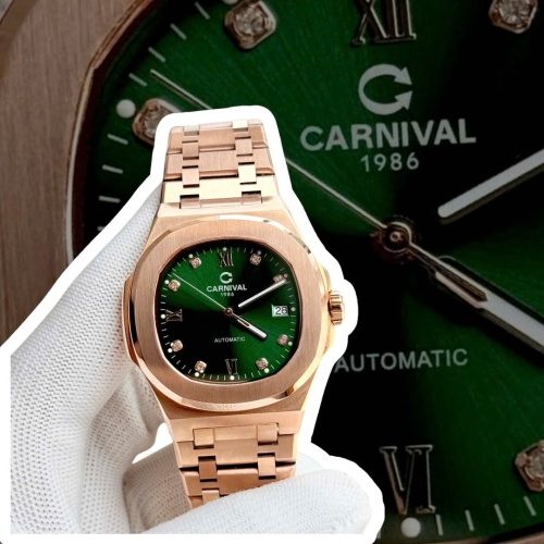CARNIVAL 8160G DIAMOND ROSE GREEN FACE