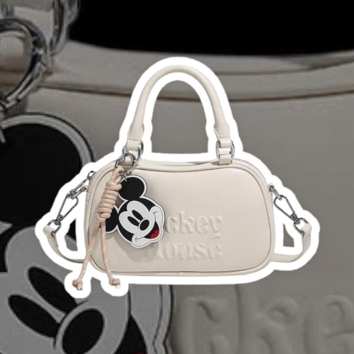 MICKEY MOUSE DISNEY HANDBAG LEATHER WHITE