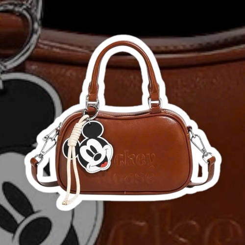 MICKEY MOUSE DISNEY HANDBAG LEATHER BROWN