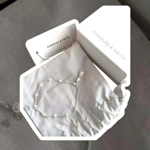 BRACELET CHARLES&KEITH SILVER PEARL
