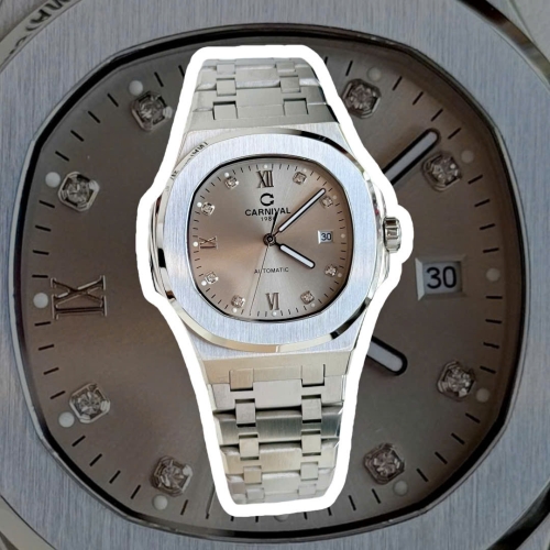 CARNIVAL 8160G SILVER DIAMOND GREY FACE