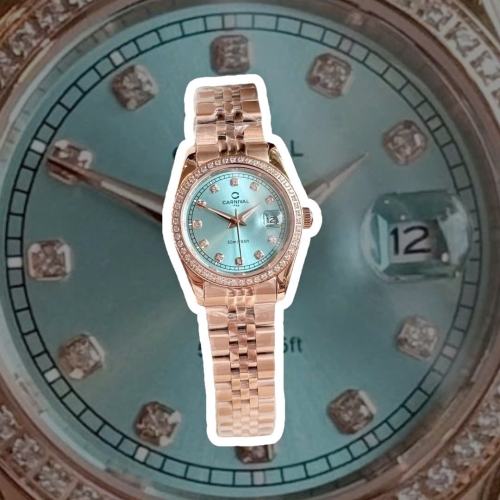 CARNIVAL 8131L2 DIAMOND ROSE TIFFANY FACE WOMEN VIỀN ĐÁ