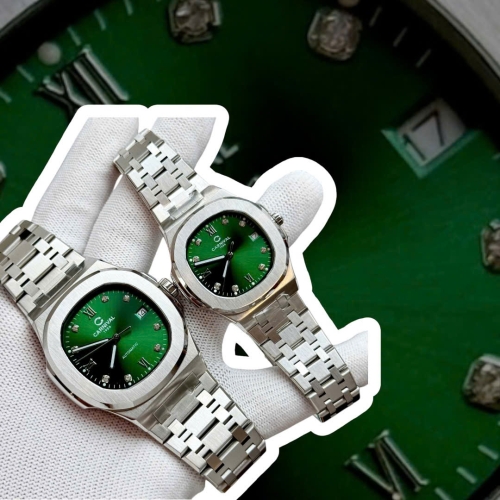 ĐỒNG HỒ COUPLE CARNIVAL 8160 SILVER GREEN FACE