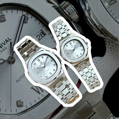 ĐỒNG HỒ COUPLE CARNIVAL 8160 SILVER WHITE FACE