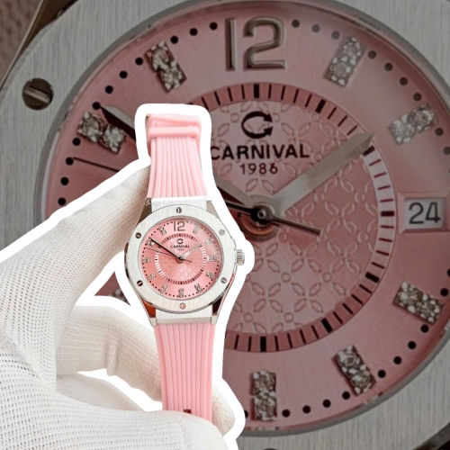 CARNIVAL 8173L SILVER PINK FACE 