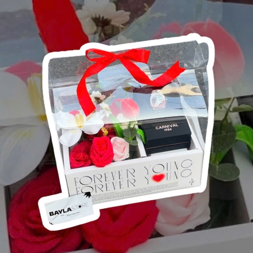 GIỎ QUÀ HOA ĐỎ 