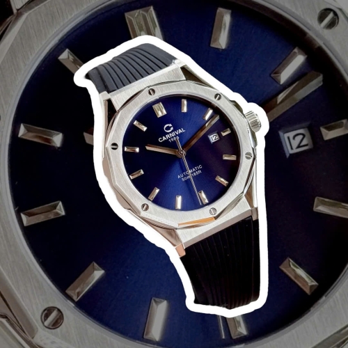 CARNIVAL 8168G SILVER CAO SU BLUE FACE