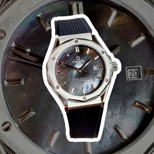 CARNIVAL 8168G SILVER CAO SU BLACK MOP FACE