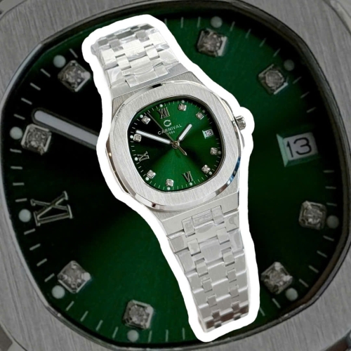 CARNIVAL 8160L DIAMOND SILVER GREEN WOMEN
