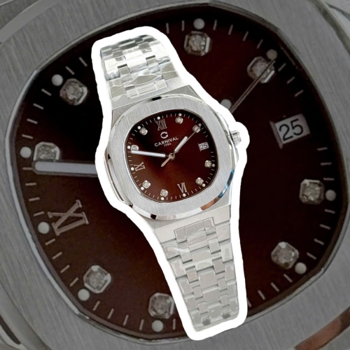 CARNIVAL 8160L DIAMOND SILVER BROWN WOMEN 