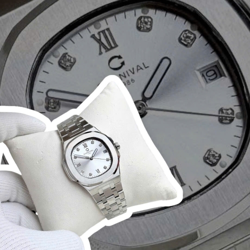 CARNIVAL 8160L SILVER DIAMOND WHITE FACE WOMEN