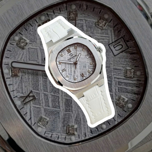 CARNIVAL 8160L VÂN THIÊN THẠCH DÂY DA TRẮNG