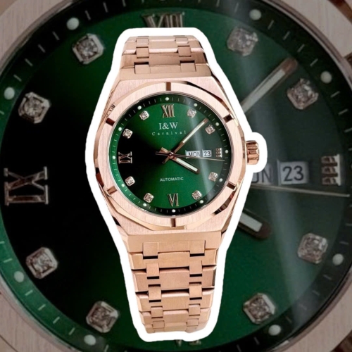 CARNIVAL IW 751G ROSE DIAMOND GREEN FACE