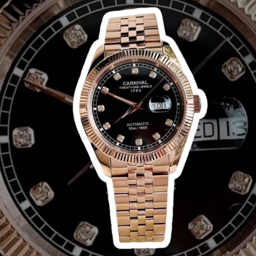 CARNIVAL 8131G ROSE BLACK FACE