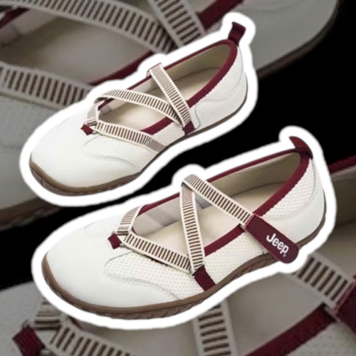 JEEP MARY JANE OUTDOOR RETRO BEIGE RED