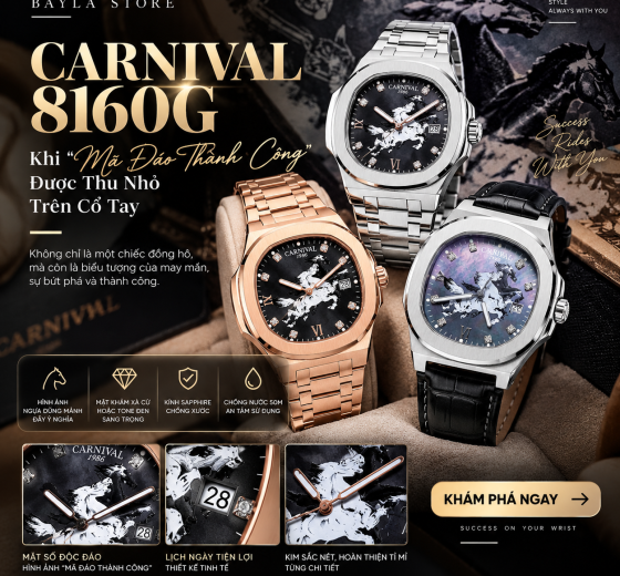 CARNIVAL 8160G - KHI "MÃ ĐÁO THÀNH CÔNG" ĐƯỢC THU NHỎ TRÊN CỔ TAY