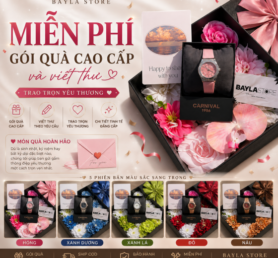 MIỄN PHÍ GÓI QUÀ CAO CẤP & VIẾT THƯ THEO YÊU CẦU 🎁💌