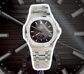  CARNIVAL 8110G MOONPHASE SILVER WHITE FACE 