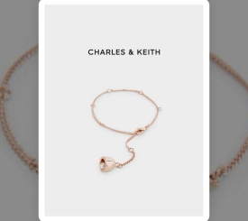  BRACELET CHARLES&KEITH ROSE BELL 
