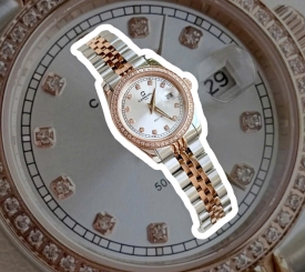 CARNIVAL 8131L2 DIAMOND DEMI ROSE WHITE  WOMEN VIỀN ĐÁ