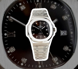 CARNIVAL 8160G SILVER DIAMOND BLACK FACE