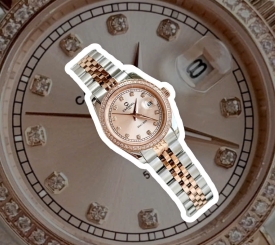 CARNIVAL 8131L2 DIAMOND DEMI ROSE SUNDUST WOMEN VIỀN ĐÁ