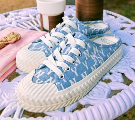 MLB MONOGRAM MULE LIGHT DENIM (1)