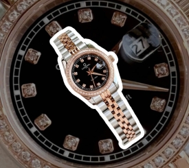 CARNIVAL 8131L2 DIAMOND DEMI ROSE BLACK WOMEN VIỀN ĐÁ