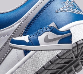 JORDAN 1 LOW BLUE GREY 